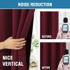 imageHVERSAILTEX 100 Blackout Curtains for Bedroom with Black Liner Full Room Darkening Curtains 96 Inches Long Thermal Insulated Back TabRod Pocket Window Drapes for Living Room 2 Panels BurgundyBurgundy