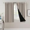 imageHVERSAILTEX 100 Blackout Curtains for Bedroom with Black Liner Full Room Darkening Curtains 96 Inches Long Thermal Insulated Back TabRod Pocket Window Drapes for Living Room 2 Panels BurgundyNatural Sand