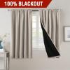 imageHVERSAILTEX 100 Blackout Curtains for Bedroom with Black Liner Full Room Darkening Curtains 96 Inches Long Thermal Insulated Back TabRod Pocket Window Drapes for Living Room 2 Panels BurgundyNatural Sand