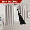imageHVERSAILTEX 100 Blackout Curtains for Bedroom with Black Liner Full Room Darkening Curtains 96 Inches Long Thermal Insulated Back TabRod Pocket Window Drapes for Living Room 2 Panels BurgundyPumice Stone