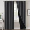 imageHVERSAILTEX 100 Blackout Curtains for Bedroom with Black Liner Full Room Darkening Curtains 96 Inches Long Thermal Insulated Back TabRod Pocket Window Drapes for Living Room 2 Panels BurgundyCharcoal Grey
