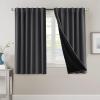 imageHVERSAILTEX 100 Blackout Curtains for Bedroom with Black Liner Full Room Darkening Curtains 96 Inches Long Thermal Insulated Back TabRod Pocket Window Drapes for Living Room 2 Panels BurgundyCharcoal Grey
