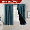 imageHVERSAILTEX 100 Blackout Curtains for Bedroom with Black Liner Full Room Darkening Curtains 96 Inches Long Thermal Insulated Back TabRod Pocket Window Drapes for Living Room 2 Panels BurgundyDark Teal