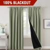 imageHVERSAILTEX 100 Blackout Curtains for Bedroom with Black Liner Full Room Darkening Curtains 96 Inches Long Thermal Insulated Back TabRod Pocket Window Drapes for Living Room 2 Panels BurgundySage