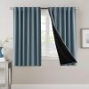 imageHVERSAILTEX 100 Blackout Curtains for Bedroom with Black Liner Full Room Darkening Curtains 96 Inches Long Thermal Insulated Back TabRod Pocket Window Drapes for Living Room 2 Panels BurgundyStone Blue