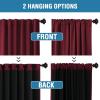 imageHVERSAILTEX 100 Blackout Curtains for Bedroom with Black Liner Full Room Darkening Curtains 96 Inches Long Thermal Insulated Back TabRod Pocket Window Drapes for Living Room 2 Panels BurgundyBurgundy