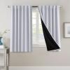 imageHVERSAILTEX 100 Blackout Curtains for Bedroom with Black Liner Full Room Darkening Curtains 96 Inches Long Thermal Insulated Back TabRod Pocket Window Drapes for Living Room 2 Panels BurgundyGreyish White