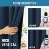 imageHVERSAILTEX 100 Blackout Curtains for Bedroom with Black Liner Full Room Darkening Curtains 96 Inches Long Thermal Insulated Back TabRod Pocket Window Drapes for Living Room 2 Panels BurgundyNavy