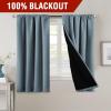 imageHVERSAILTEX 100 Blackout Curtains for Bedroom with Black Liner Full Room Darkening Curtains 96 Inches Long Thermal Insulated Back TabRod Pocket Window Drapes for Living Room 2 Panels BurgundyStone Blue