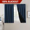 imageHVERSAILTEX 100 Blackout Curtains for Bedroom with Black Liner Full Room Darkening Curtains 96 Inches Long Thermal Insulated Back TabRod Pocket Window Drapes for Living Room 2 Panels BurgundyNavy
