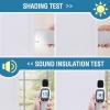 imageHVERSAILTEX 100 Blackout Linen Curtains for Bedroom 96 inch Light Blocking Drapes with Double Face Linen Back Tab Loop Pocket Textured Burlap Curtains for Living Room 2 Panels Heather Off WhiteHeather White