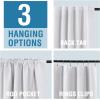 imageHVERSAILTEX 100 Blackout Linen Curtains for Bedroom 96 inch Light Blocking Drapes with Double Face Linen Back Tab Loop Pocket Textured Burlap Curtains for Living Room 2 Panels Heather Off WhiteHeather White
