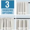 imageHVERSAILTEX 100 Blackout Linen Curtains for Bedroom 96 inch Light Blocking Drapes with Double Face Linen Back Tab Loop Pocket Textured Burlap Curtains for Living Room 2 Panels Heather Off WhiteHeather Off White