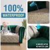 imageHVERSAILTEX 100 Waterproof Couch Cover for 3 Cushion Couch Traditional Chesterfield Sofa Cover for Dogs Furniture Protector Cover with with Extra Long Armrest Cover for Pet CatSofa GreyBeigeTaupeBeige