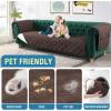 imageHVERSAILTEX 100 Waterproof Couch Cover for 3 Cushion Couch Traditional Chesterfield Sofa Cover for Dogs Furniture Protector Cover with with Extra Long Armrest Cover for Pet CatSofa GreyBeigeBrownBeige