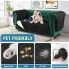 imageHVERSAILTEX 100 Waterproof Couch Cover for 3 Cushion Couch Traditional Chesterfield Sofa Cover for Dogs Furniture Protector Cover with with Extra Long Armrest Cover for Pet CatSofa GreyBeigeBlackBeige
