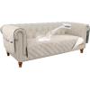 imageHVERSAILTEX 100 Waterproof Couch Cover for 3 Cushion Couch Traditional Chesterfield Sofa Cover for Dogs Furniture Protector Cover with with Extra Long Armrest Cover for Pet CatSofa GreyBeigeFrench OakBeige