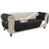 imageHVERSAILTEX 100 Waterproof Couch Cover for 3 Cushion Couch Traditional Chesterfield Sofa Cover for Dogs Furniture Protector Cover with with Extra Long Armrest Cover for Pet CatSofa GreyBeigeBlackBeige