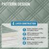 imageHVERSAILTEX 100 Waterproof Couch Cover for 3 Cushion Couch Traditional Chesterfield Sofa Cover for Dogs Furniture Protector Cover with with Extra Long Armrest Cover for Pet CatSofa GreyBeigeLily PadBeige
