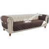 imageHVERSAILTEX 100 Waterproof Couch Cover for 3 Cushion Couch Traditional Chesterfield Sofa Cover for Dogs Furniture Protector Cover with with Extra Long Armrest Cover for Pet CatSofa GreyBeigeBrownBeige