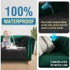 imageHVERSAILTEX 100 Waterproof Couch Cover for 3 Cushion Couch Traditional Chesterfield Sofa Cover for Dogs Furniture Protector Cover with with Extra Long Armrest Cover for Pet CatSofa GreyBeigeBlackBeige