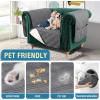imageHVERSAILTEX 100 Waterproof Couch Cover for 3 Cushion Couch Traditional Chesterfield Sofa Cover for Dogs Furniture Protector Cover with with Extra Long Armrest Cover for Pet CatSofa GreyBeigeGreyBeige
