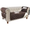 imageHVERSAILTEX 100 Waterproof Couch Cover for 3 Cushion Couch Traditional Chesterfield Sofa Cover for Dogs Furniture Protector Cover with with Extra Long Armrest Cover for Pet CatSofa GreyBeigeBrownBeige