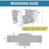 imageHVERSAILTEX 100 Waterproof Couch Cover for 3 Cushion Couch Traditional Chesterfield Sofa Cover for Dogs Furniture Protector Cover with with Extra Long Armrest Cover for Pet CatSofa GreyBeigeBlackBeige