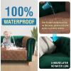 imageHVERSAILTEX 100 Waterproof Couch Cover for 3 Cushion Couch Traditional Chesterfield Sofa Cover for Dogs Furniture Protector Cover with with Extra Long Armrest Cover for Pet CatSofa GreyBeigeTerracottaBeige