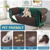 imageHVERSAILTEX 100 Waterproof Couch Cover for 3 Cushion Couch Traditional Chesterfield Sofa Cover for Dogs Furniture Protector Cover with with Extra Long Armrest Cover for Pet CatSofa GreyBeigeBrownBeige