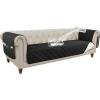 imageHVERSAILTEX 100 Waterproof Couch Cover for 3 Cushion Couch Traditional Chesterfield Sofa Cover for Dogs Furniture Protector Cover with with Extra Long Armrest Cover for Pet CatSofa GreyBeigeBlackBeige