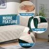 imageHVERSAILTEX 100 Waterproof Couch Cover for 3 Cushion Couch Traditional Chesterfield Sofa Cover for Dogs Furniture Protector Cover with with Extra Long Armrest Cover for Pet CatSofa GreyBeigeFrench OakBeige