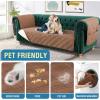 imageHVERSAILTEX 100 Waterproof Couch Cover for 3 Cushion Couch Traditional Chesterfield Sofa Cover for Dogs Furniture Protector Cover with with Extra Long Armrest Cover for Pet CatSofa GreyBeigeTerracottaBeige