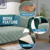 imageHVERSAILTEX 100 Waterproof Couch Cover for 3 Cushion Couch Traditional Chesterfield Sofa Cover for Dogs Furniture Protector Cover with with Extra Long Armrest Cover for Pet CatSofa GreyBeigeLily PadBeige