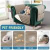 imageHVERSAILTEX 100 Waterproof Couch Cover for 3 Cushion Couch Traditional Chesterfield Sofa Cover for Dogs Furniture Protector Cover with with Extra Long Armrest Cover for Pet CatSofa GreyBeigeTaupeBeige