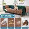 imageHVERSAILTEX 100 Waterproof Couch Cover for 3 Cushion Couch Traditional Chesterfield Sofa Cover for Dogs Furniture Protector Cover with with Extra Long Armrest Cover for Pet CatSofa GreyBeigeTerracottaBeige