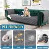 imageHVERSAILTEX 100 Waterproof Couch Cover for 3 Cushion Couch Traditional Chesterfield Sofa Cover for Dogs Furniture Protector Cover with with Extra Long Armrest Cover for Pet CatSofa GreyBeigeGreyBeige