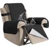 imageHVERSAILTEX 100 Waterproof Recliner Chair Cover NonSlip Reclining Cover for Recliner Chair Washable Dog Chair Cover Stay in Place Ideal Furniture Protector with Elastic Straps Recliner BlackBlack