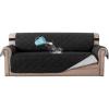 imageHVERSAILTEX 100 Waterproof Sofa Slipcover Washable Loveseat Cover for 2 Cushion Cover NonSlip Furniture Protector with Puppy Paw Silicone Backing Couch Cover for Pets Dogs Loveseat BlackBlack