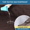 imageHVERSAILTEX 100 Waterproof Sofa Slipcover Washable Loveseat Cover for 2 Cushion Cover NonSlip Furniture Protector with Puppy Paw Silicone Backing Couch Cover for Pets Dogs Loveseat BlackBrown