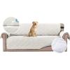 imageHVERSAILTEX 100 Waterproof Sofa Slipcover Washable Loveseat Cover for 2 Cushion Cover NonSlip Furniture Protector with Puppy Paw Silicone Backing Couch Cover for Pets Dogs Loveseat BlackOff White