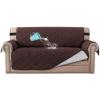 imageHVERSAILTEX 100 Waterproof Sofa Slipcover Washable Loveseat Cover for 2 Cushion Cover NonSlip Furniture Protector with Puppy Paw Silicone Backing Couch Cover for Pets Dogs Loveseat BlackBrown