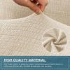 imageHVERSAILTEX 100 Waterproof Stretch Recliner Cover Electric Power Lift Recliner Chair Cover for Elderly People with Side Pocket Soft Thick Jacquard Medium Stone BlueIvory