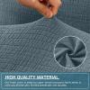 imageHVERSAILTEX 100 Waterproof Stretch Recliner Cover Electric Power Lift Recliner Chair Cover for Elderly People with Side Pocket Soft Thick Jacquard Medium Stone BlueStone Blue