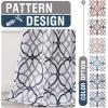 imageHVERSAILTEX Blackout Curtains Printed Design 84 Inch Length 2 Panels Set Thermal Insulated Curtains for Bedroom Living Room Geometric Modern Grommet Window Drapes  Taupe and BrownDark Denim  Gray