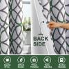 imageHVERSAILTEX Blackout Curtains Printed Design 84 Inch Length 2 Panels Set Thermal Insulated Curtains for Bedroom Living Room Geometric Modern Grommet Window Drapes  Taupe and BrownIvy  Gray