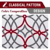 imageHVERSAILTEX Blackout Curtains Printed Design 84 Inch Length 2 Panels Set Thermal Insulated Curtains for Bedroom Living Room Geometric Modern Grommet Window Drapes  Taupe and BrownBurgundy  Gray