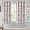 imageHVERSAILTEX Blackout Curtains Printed Design 84 Inch Length 2 Panels Set Thermal Insulated Curtains for Bedroom Living Room Geometric Modern Grommet Window Drapes  Taupe and BrownMustard  Gray