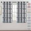 imageHVERSAILTEX Blackout Curtains Printed Design 84 Inch Length 2 Panels Set Thermal Insulated Curtains for Bedroom Living Room Geometric Modern Grommet Window Drapes  Taupe and BrownHunter Green  Gray