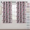 imageHVERSAILTEX Blackout Curtains Printed Design 84 Inch Length 2 Panels Set Thermal Insulated Curtains for Bedroom Living Room Geometric Modern Grommet Window Drapes  Taupe and BrownBurgundy  Gray